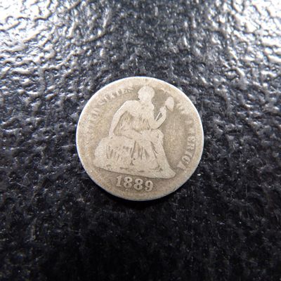1889 SEATED LIBERTY SILVER DIME