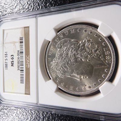 1887-S NGC MS63 MORGAN SILVER DOLLAR