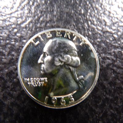 1963 WASHINGTON SILVER PROOF QUARTER