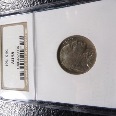 1931-S NGC AU58 INDIAN HEAD BUFFALO NICKEL