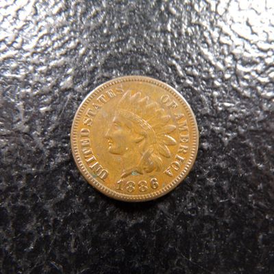 1886 T-1 RARE DATE HIGH GRADE INDIAN HEAD CENT