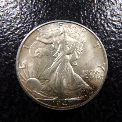 1947-D HIGH GRADE WALKING LIBERTY SILVER HALF DOLLAR