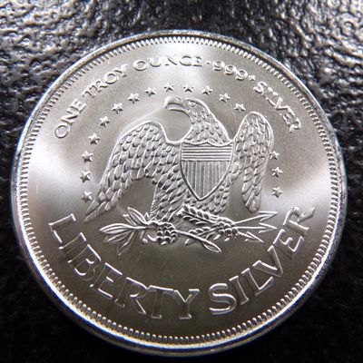 LIBERTY BELL 1 OUNCE 999+ PURE SILVER
