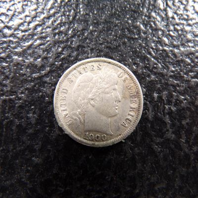 1900 HIGH GRADE BARBER SILVER DIME