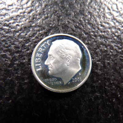 2001-S ROOSEVELT SILVER PROOF DIME