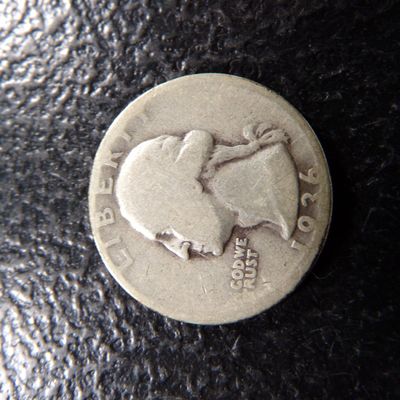 1936-D WASHINGTON SILVER QUARTER