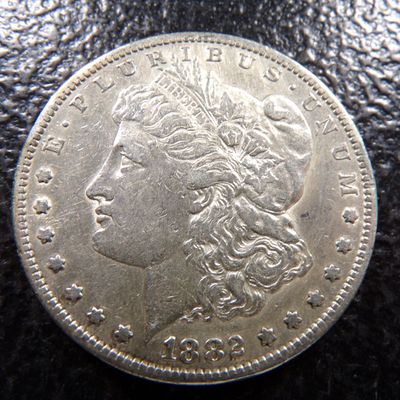 1882-S MORGAN SILVER DOLLAR
