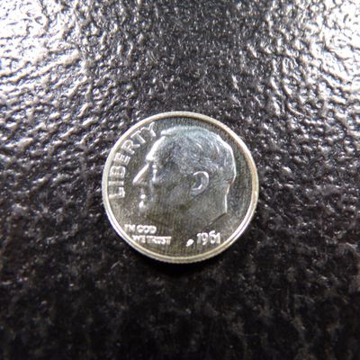 1961 ROOSEVELT SILVER PROOF DIME