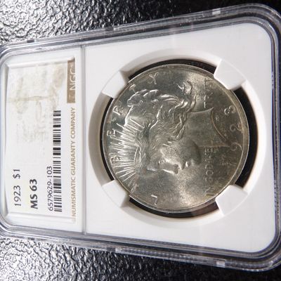 1923 NGC MS63 PEACE SILVER DOLLAR