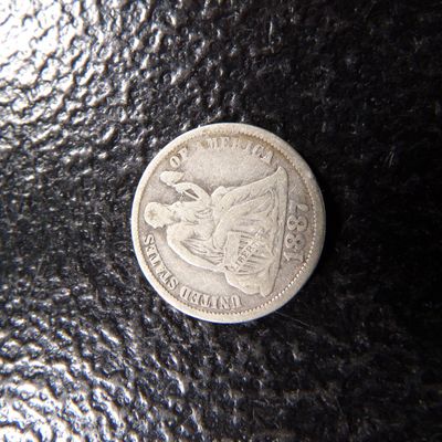 1887 SEATED LIBERTY SILVER DIME