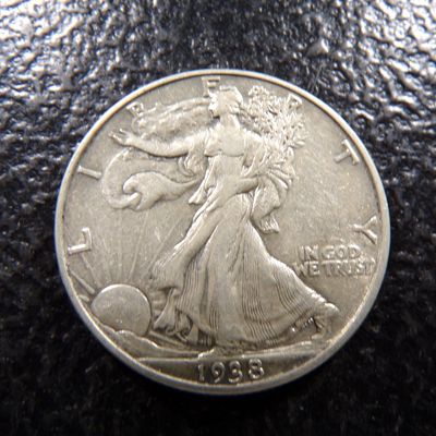 1938 HIGH GRADE WALKING LIBERTY SILVER HALF DOLLAR