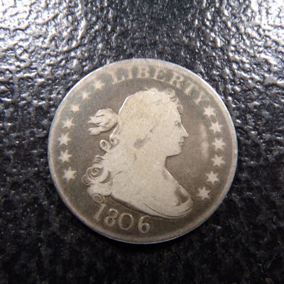 1806 RARE KEY DATE DRAPED BUST SILVER QUARTER