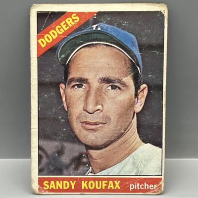 Sale Photo Thumbnail #10: 1966 Topps Sandy Koufax #100