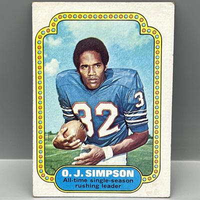 Sale Photo Thumbnail #49: 1974 Topps OJ Simpson Record Breaker #1