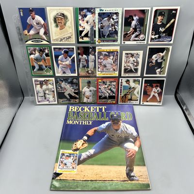 Sale Photo Thumbnail #124: Assorted Don Mattingly Baseball Memorabilia Lot W/ Cards & Magazine