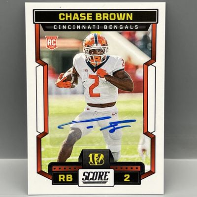 Sale Photo Thumbnail #65: 2023 Panini Score Chase Brown RC Auto #323