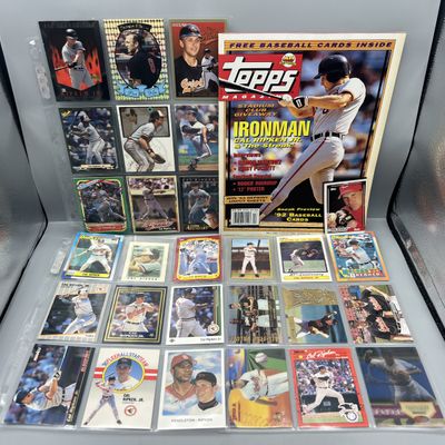Sale Photo Thumbnail #121: Assorted Cal Ripken Jr. Baseball Memorabilia Lot W/ Cards & Magazine