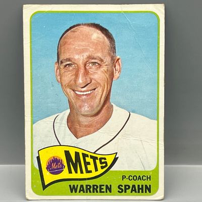 Sale Photo Thumbnail #12: 1965 Topps Warren Spahn #205