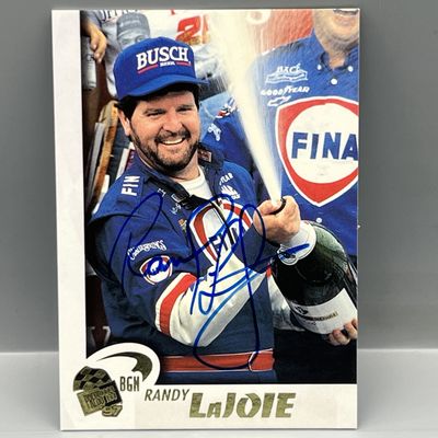 Sale Photo Thumbnail #72: 1997 Press Pass Racing Randy Lajoie Pack Pulled Auto #33