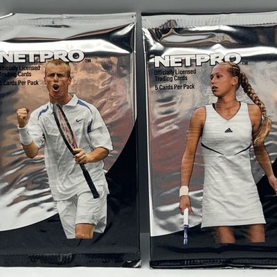 Sale Photo Thumbnail #175: (2) 2003 Net Pro Tennis Unopened Packs - Possible rookies of Serena Williams, Rafael Nadal, Roger Federer
