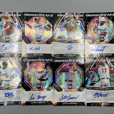 Sale Photo Thumbnail #107: (8) Assorted Baseball Prospect/RC Pack Pulled Autos