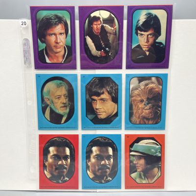 Sale Photo Thumbnail #58: (9) 1983 Topps Star Wars Return of The Jedi Sticker Cards - Varying Conditions