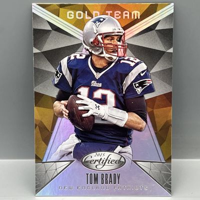 Sale Photo Thumbnail #37: 2015 Panini Certified Tom Brady Gold Team #GT1