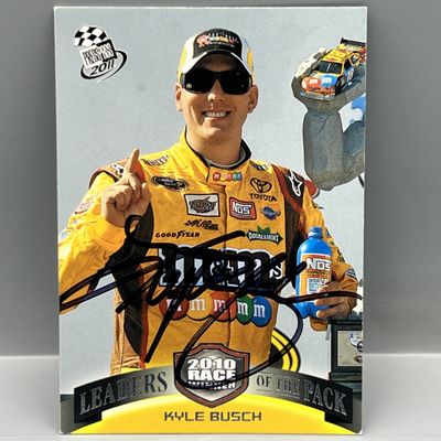 Sale Photo Thumbnail #50: 2011 Press Pass Kyle Busch Leaders of The Pack In Person Auto - No COA
