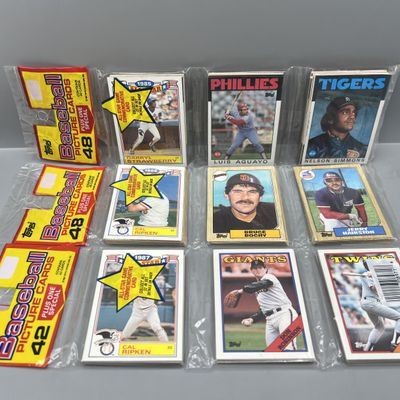 Sale Photo Thumbnail #187: 1986, 1987, & 1988 Topps Baseball Factory Sealed Rack Packs