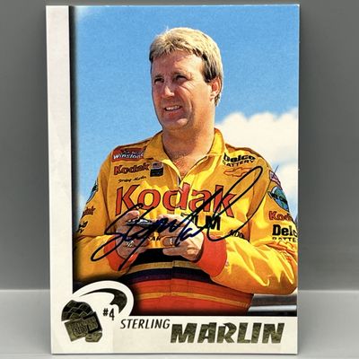 Sale Photo Thumbnail #92: 1997 Press Pass Racing Sterling Marlin Pack Pulled Auto #8