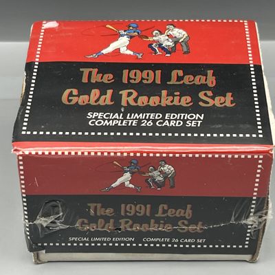 Sale Photo Thumbnail #7: 1991 Leaf Gold Rookie Complete Sealed Set - Jeff Bagwell, Mike Mussina RCs