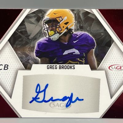 Sale Photo Thumbnail #35: 2023 Sage Greg Books Red RC Auto #A-GB