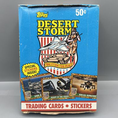 Sale Photo Thumbnail #22: 1991 Topps Desert Storm Wax Box