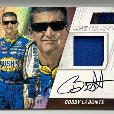 Sale Photo Thumbnail #38: 2017 Panini Absolute Racing Bobby LaBonte Tools of The Trade Race Used Patch Auto #/49