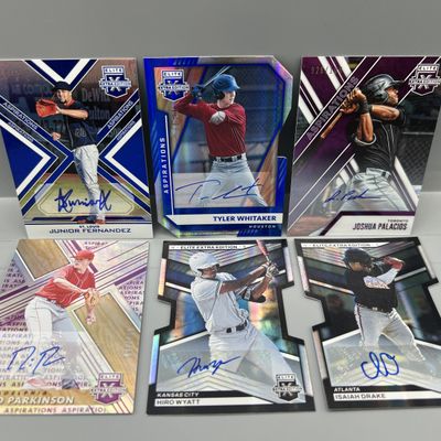 Sale Photo Thumbnail #89: (6) Assorted Baseball Serial Numbered Prospect/RC Auto Cards