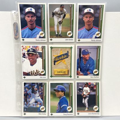 Sale Photo Thumbnail #193: (27) 1989 Upper Deck Baseball Rookie Cards W/ Randy Johnson & John Smoltz RCs