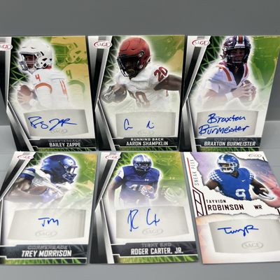 Sale Photo Thumbnail #11: (6) Assorted Sage Football Pack Pulled RC Autos - Bailey Zappe