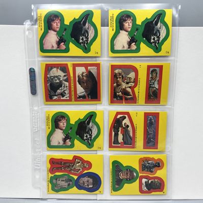 Sale Photo Thumbnail #61: (9) 1980 Topps Star Wars The Empire Strikes Back Sticker Cards - Varying Conditions