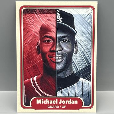 Sale Photo Thumbnail #64: *CUSTOM* Michael Jordan Bulls/White Sox Multisport Card