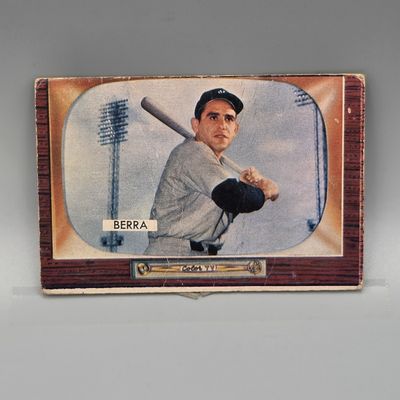 Sale Photo Thumbnail #170: 1955 Bowman Yogi Berra #168 HOF