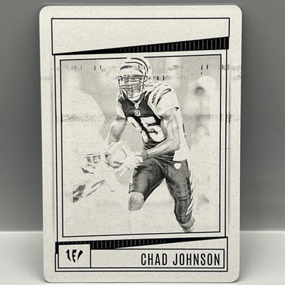Sale Photo Thumbnail #74: 2022 Panini Score Chad Johnson #1/1 Printing Plate - Ochocinco