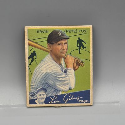 Sale Photo Thumbnail #96: 1934 Goudey Pete Fox #70