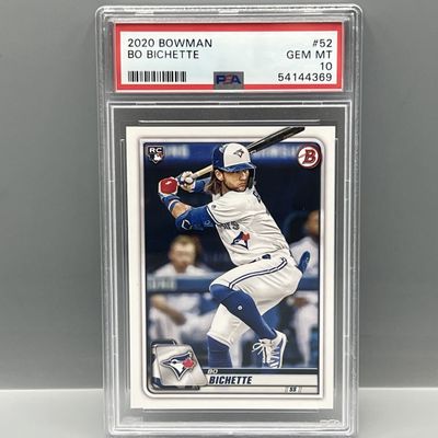 Sale Photo Thumbnail #136: 2020 Bowman Bo Bichette RC #52 PSA Gem Mint 10