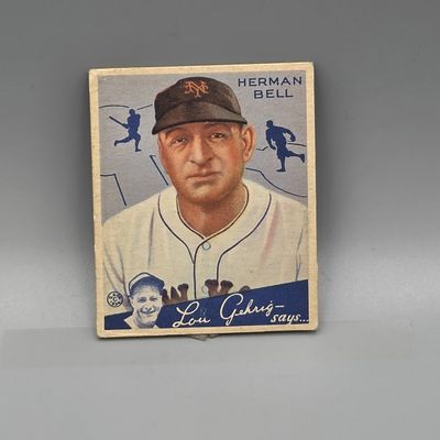 Sale Photo Thumbnail #180: 1934 Goudey Herman Bell #52