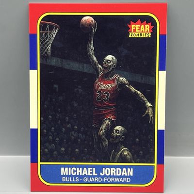 Sale Photo Thumbnail #69: *CUSTOM* MVP Customs Michael Jordan Chicago Bulls Fear Zombies Card