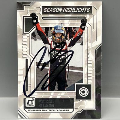 Sale Photo Thumbnail #20: 2025 Panini Donruss Racing Connor Zilisch Season Highlights In Person Auto - No COA