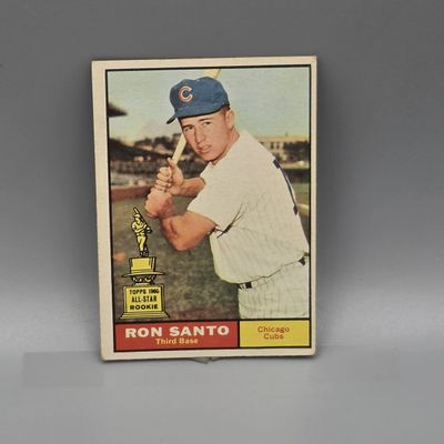 Sale Photo Thumbnail #144: 1961 Topps Ron Santo #35 Rookie HOF