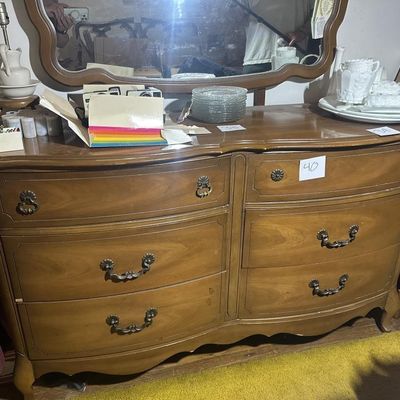 French Provincial Style Triple Dresser
