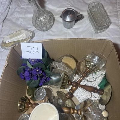Box Lot of Home Decor