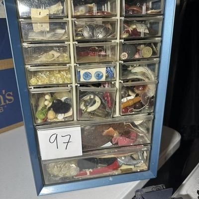 Retro Sewing Notions Sorting Box